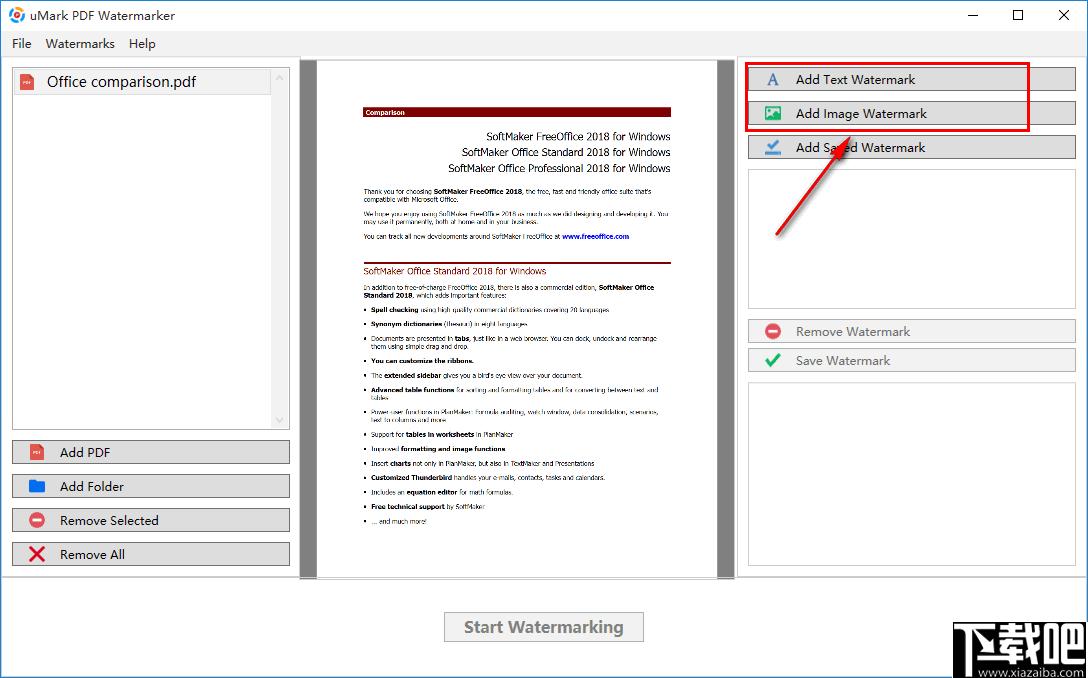 uMark PDF Watermarker下载,水印添加,PDF工具